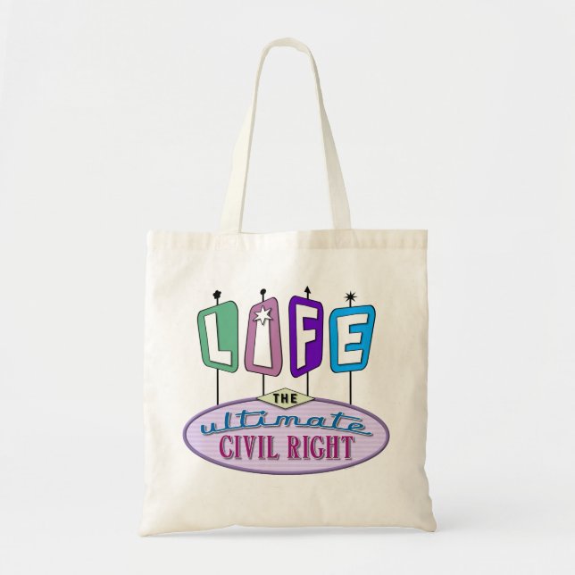 Bolsa Tote Saco tote com um design retrô. (Frente)