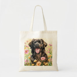Bolsa Tote Saco Tote de Aquarela de Newfoundland
