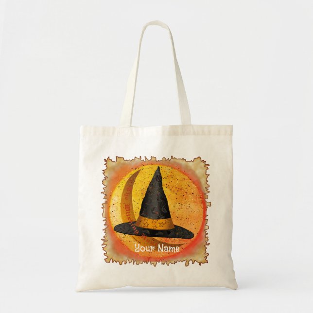 Bolsa Tote Saco tote de bruxa da Hora das Bruxas (Frente)