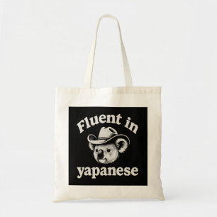 Bolsa Tote Saco Tote de Cowboy Vintage com Kanji Japonês