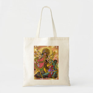 Bolsa Tote Saco Tote de Durga Matando Mahishasura