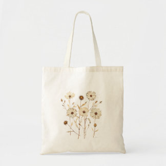 Bolsa Tote Saco Tote de Flores Aquarela