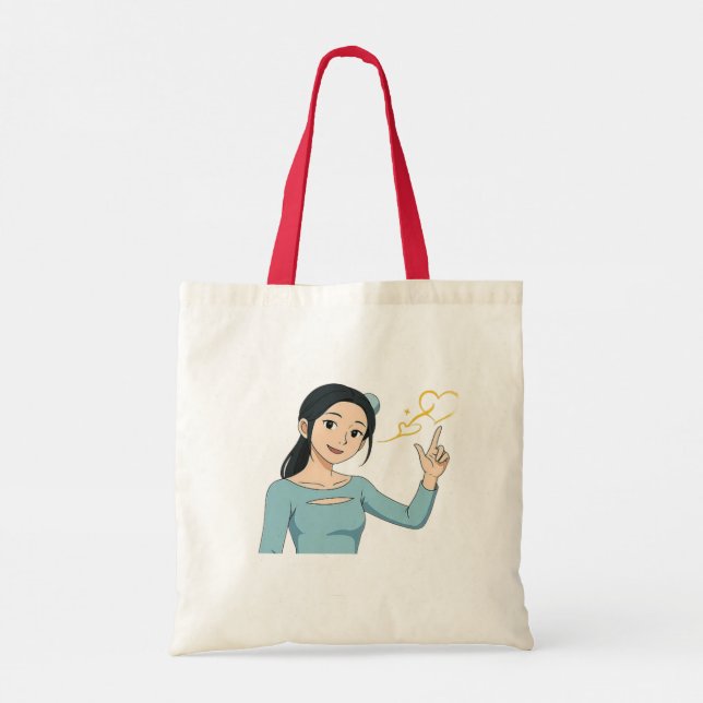 Bolsa Tote Saco Tote de Orçamento Personalizado – 100% Algodã (Verso)