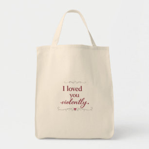 Bolsa Tote Saco Tote de Tipografia Romântica Personalizada