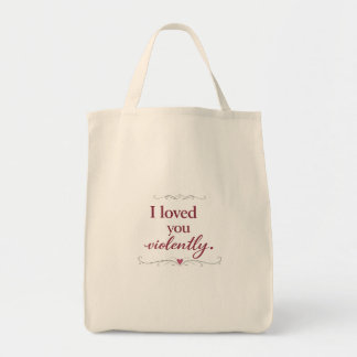 Bolsa Tote Saco Tote de Tipografia Romântica Personalizada