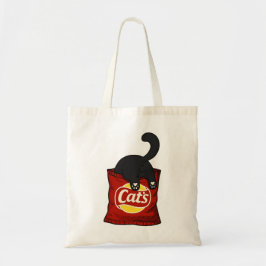 Bolsa Tote Saco Tote Divertido Amante de Lanche de Gato Fofo