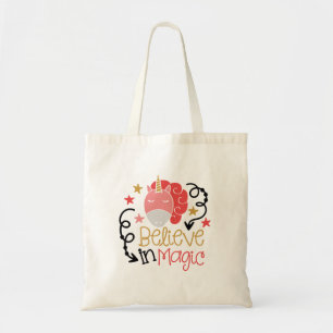Bolsa Tote Saco Tote Eu Acredito em Unicórnio Mágico – Fantas