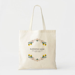 Bolsa Tote Saco Tote Floral de Limão Personalizado