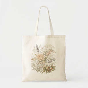 Bolsa Tote Saco Tote Floral Herbáceo