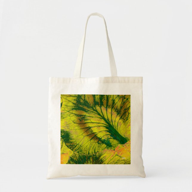 Bolsa Tote Saco Tote Folhas Design (Frente)