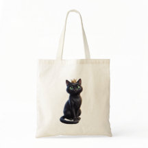 Saco Tote Gato Preto Real