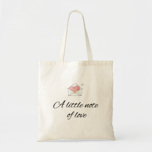 Bolsa Tote Saco Tote Minimal Uma Pequena Nota de Amor