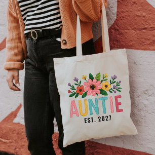 Bolsa Tote Saco Tote Personalizado de Flores Silvestres para