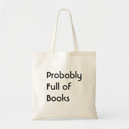 Bolsa Tote Saco Tote Provavelmente Cheio De Livros