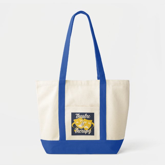 Bolsa Tote Saco Tote Teatro é Terapia Impulse - Canvas (Frente)
