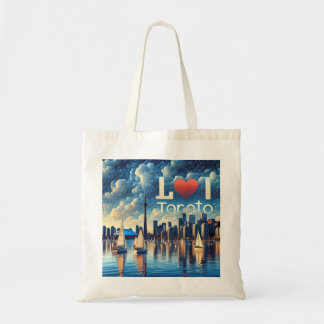 Bolsa Tote Saco Tote Vivido do Lago de Toronto