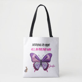 Bolsa Tote Saco Transparente Floral Borboleta Estética Modern