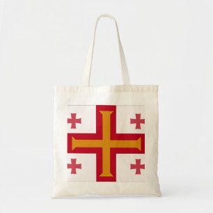Bolsa Tote Saco transversal vermelho e alaranjado