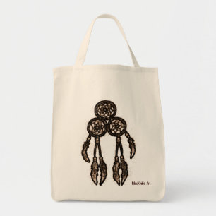 Bolsa Tote Saco triplo do coletor do sonho do anel