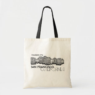 Bolsa Tote Saco velho preto da cidade de San Francisco