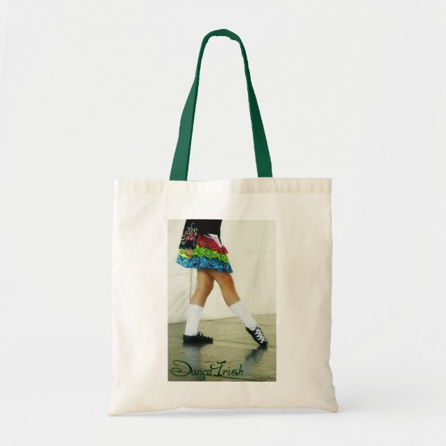 Bolsa Tote Saco verde irlandês da dança (Frente)
