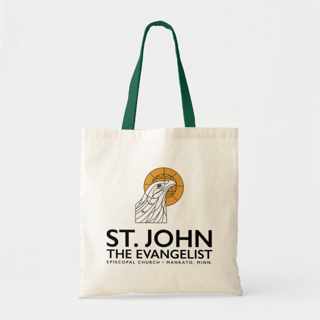 Bolsa Tote Saco verde natural (Frente)