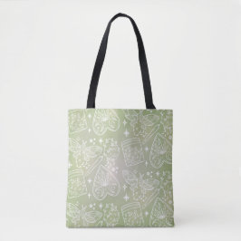 Bolsa Tote Saco Verde Sage Místico - Mama, Herbos e Magia
