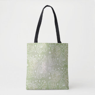 Bolsa Tote Saco Verde Sage Místico - Mama, Herbos e Magia