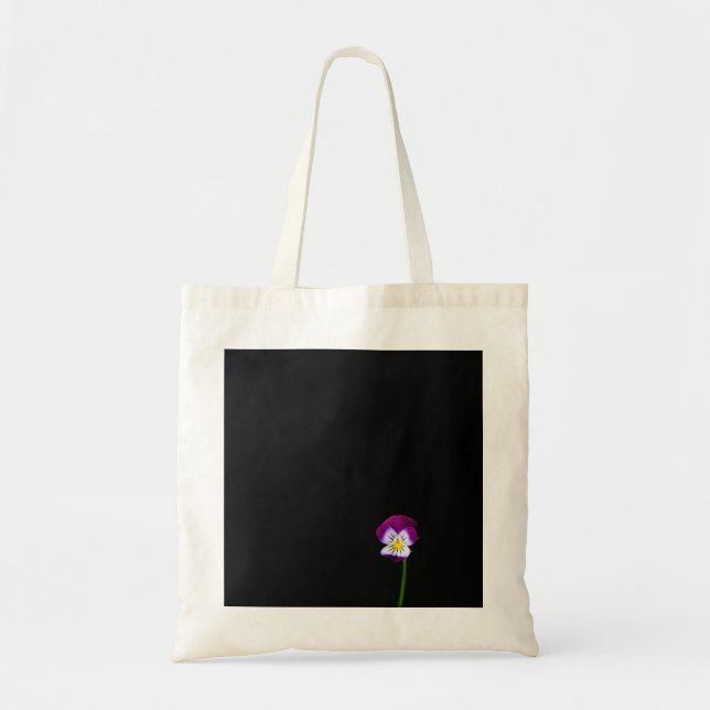 Bolsa Tote Saco Violet Flower btcn Tote (Frente)