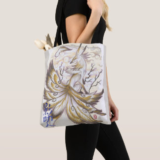 Bolsa Tote Saco voado nove de Kitsune