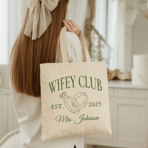 Bolsa Tote Saco Wifey Club, Presente de Casamento Personaliza