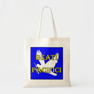 Bolsa Tote sacola abençoada da pomba do branco dos
