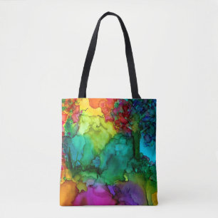 Bolsa Tote Sacola abstrata colorida