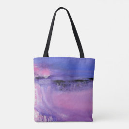 Bolsa Tote Sacola abstrata cor-de-rosa