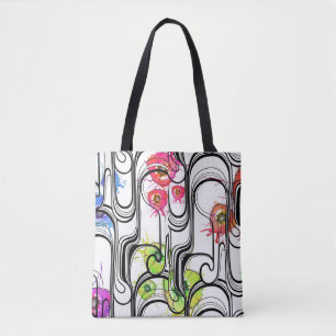Bolsa Tote Sacola abstrata de FlowerLines