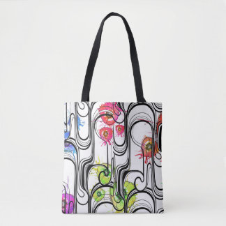 Bolsa Tote Sacola abstrata de FlowerLines