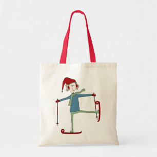 Bolsa Tote Sacola acrobática do feriado do esquiador