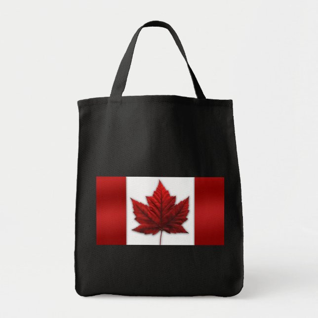 Bolsa Tote Sacola ambiental de Canadá da sacola da bandeira (Frente)