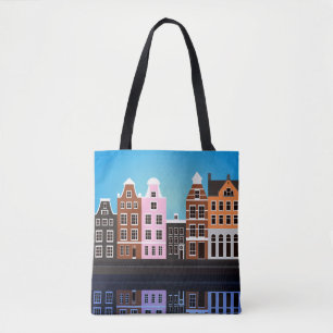 Bolsa Tote Sacola Amsterdão do impressão do costume toda