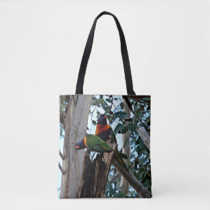 Bolsa Tote Sacola - arco-íris Lorikeets
