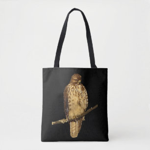 Bolsa Tote Sacola atada vermelho do animal do pássaro do