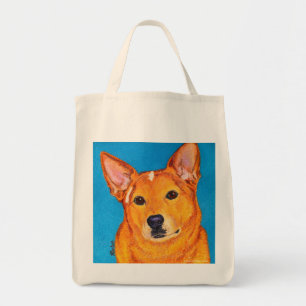 Bolsa Tote Sacola australiana do cão do gado - "vermelho "