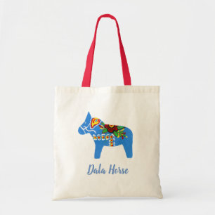 Bolsa Tote Sacola azul do cavalo de Dala