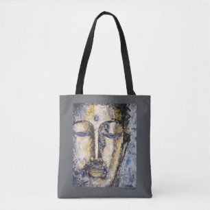 Bolsa Tote Sacola azul do impressão da arte da aguarela de