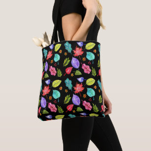 Bolsa Tote Sacola bonita e colorida das folhas