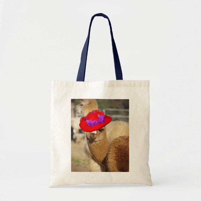 Bolsa Tote Sacola bonito da alpaca dos animais (Frente)