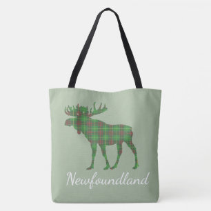 Bolsa Tote Sacola bonito de Terra Nova dos alces   do Tartan