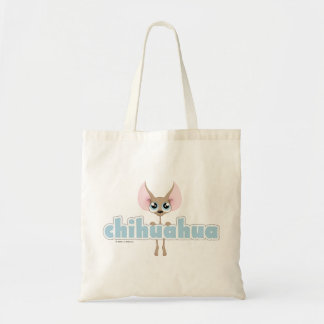 Bolsa Tote Sacola bonito do cão da chihuahua