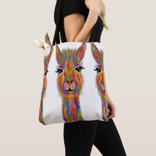 Bolsa Tote Sacola bonito e colorida do lama