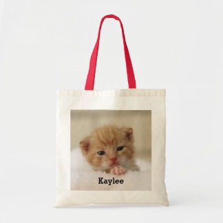 Bolsa Tote Sacola bonito personalizada do gatinho do gato